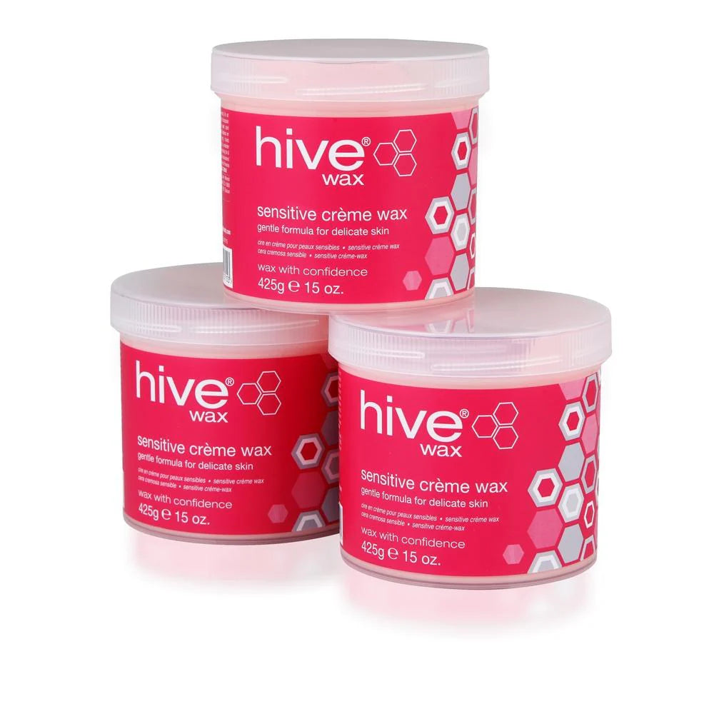 HIVE SENSITIVE CREME WAX 425G 3 PACK