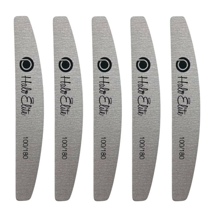 HALO ELITE HALF MOON ZEBRA FILES-100/180 5PACK