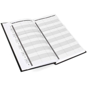 AGENDA 3 COLUMN APPOINTMENT BOOK- BLACK