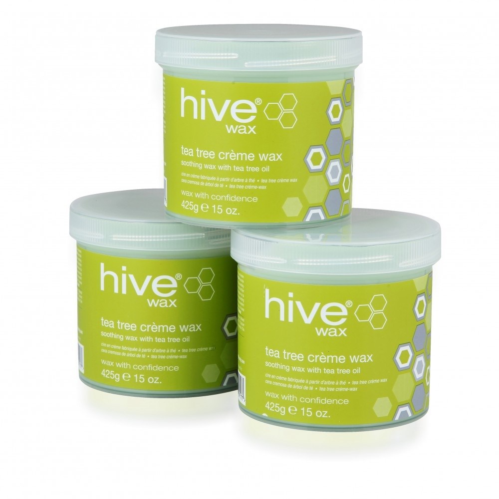HIVE TEA TREE CREME WAX 425G 3 PACK