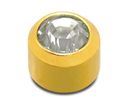 Caflon Regular April Gold Plated Birthstone PK12-CS2YB-4