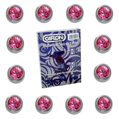 Caflon Regular White October (Rose) Birthstone Studs PK12-CS2WB-10