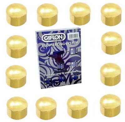 Caflon Mini Gold Plated Plain Studs PK12-CS2YM