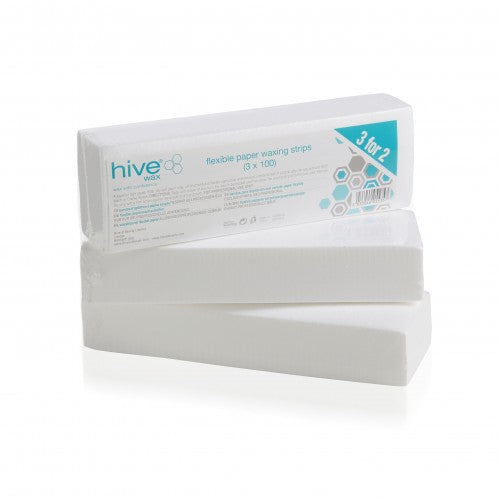 HIVE 3 FOR 2 FLEXIBLE PAPER WAX STRIPS (3X100)