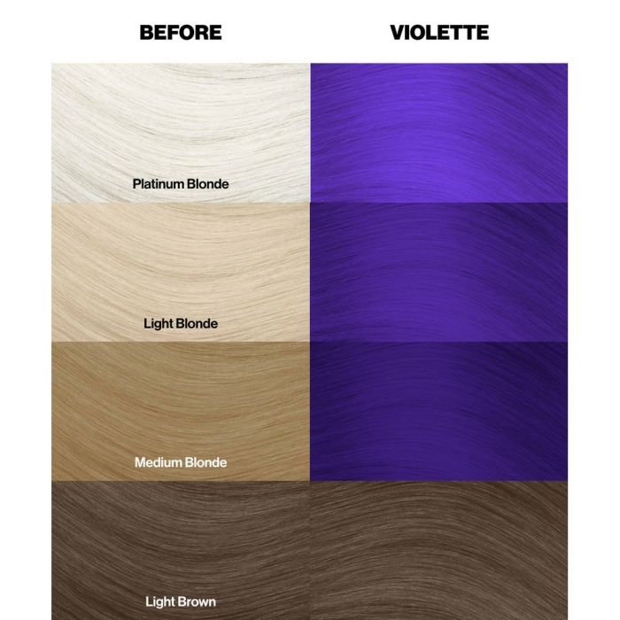 Crazy Color Violette Semi-Permanent Purple With Blue Undertone Hair Dye