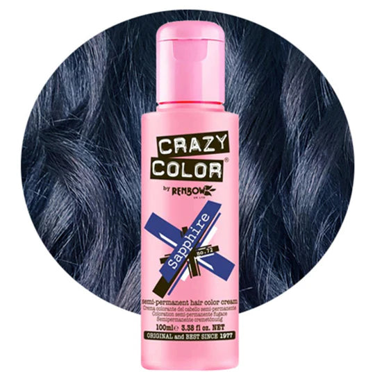 Crazy Color Sapphire Semi-Permanent Royal Blue Hair Dye
