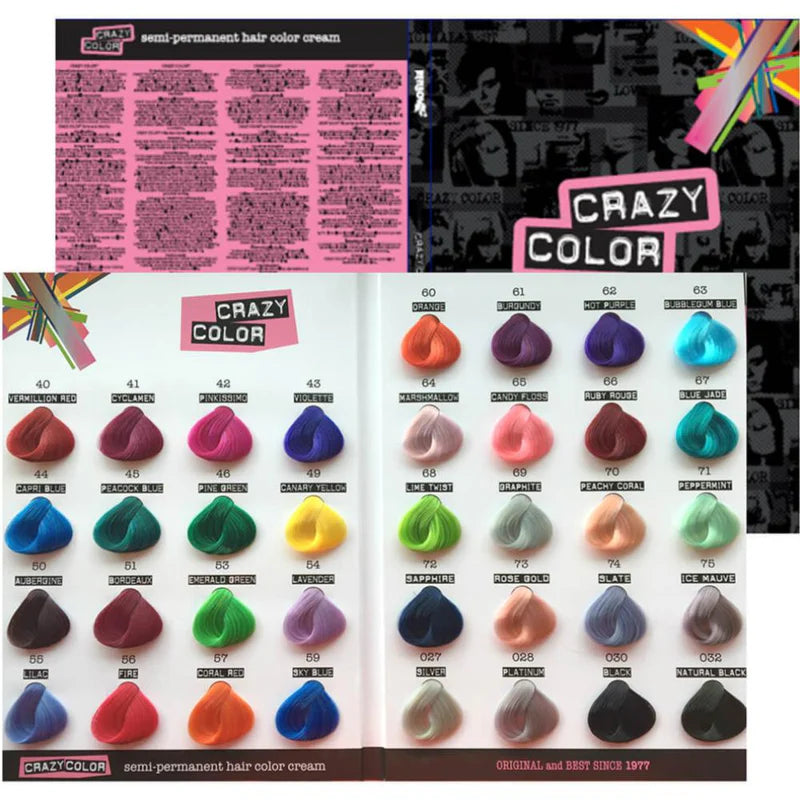 CRAZY COLOR SHADE CHART