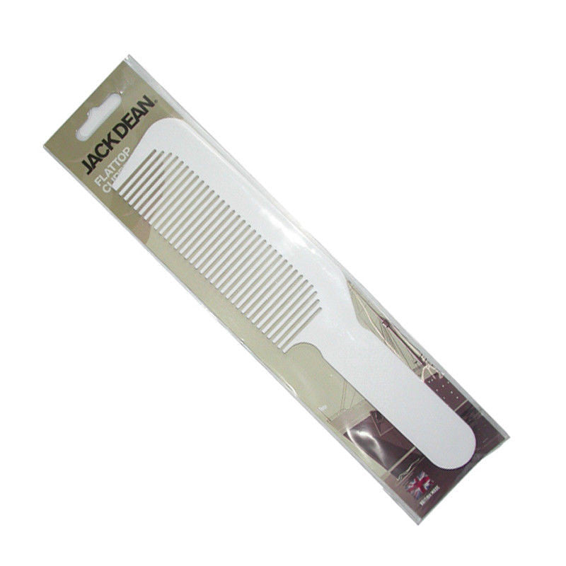 JACK DEAN FLATTOP CLIPPER BARBERING COMB-WHITE