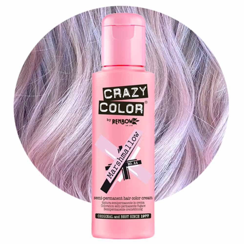 Crazy Color Marshmallow Semi-Permanent Sweet Pink Hair Dye