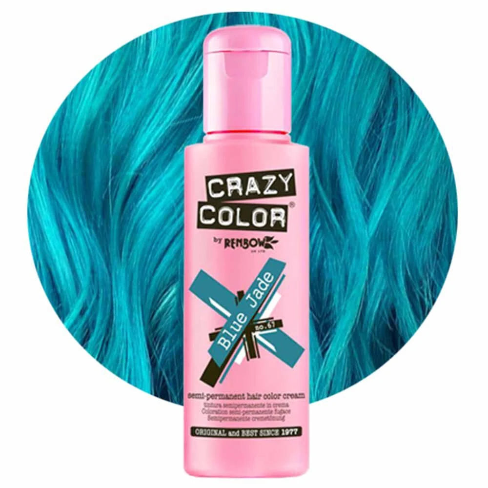 Crazy Color Blue Jade Semi-Permanent Teal Hair Dye