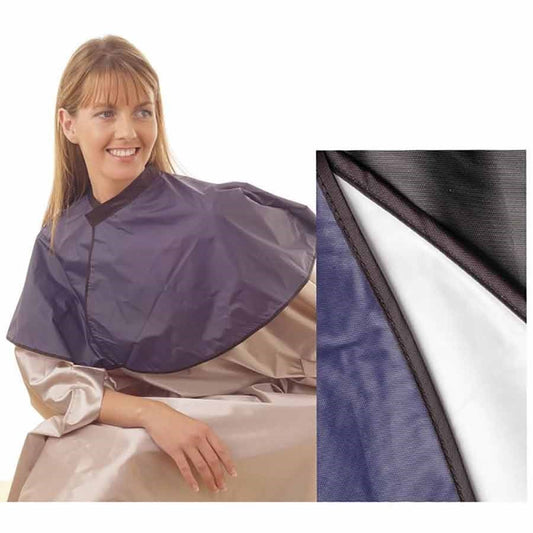 HAIR TOOLS PVC SHOULDER CAPE -BLACK