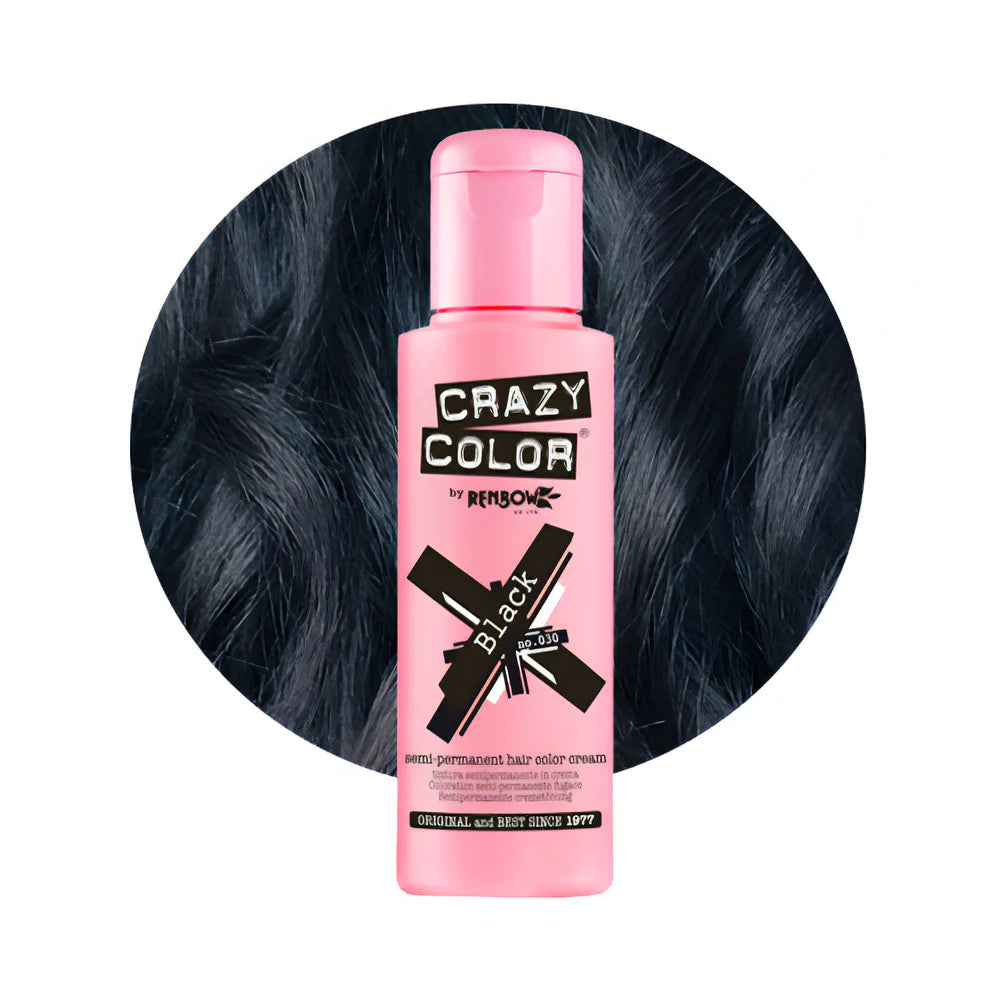 Crazy Color Hot Purple Semi-Permanent Black Hair Dye