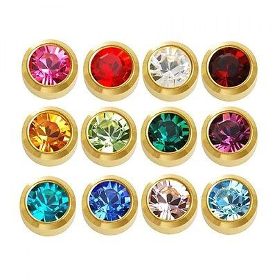 Caflon Regular Gold Plated Assorted Birthstone PK12-CS2YB-A