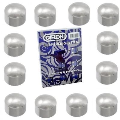 Caflon Mini 3mm White Plain Studs PK12-CS2WM