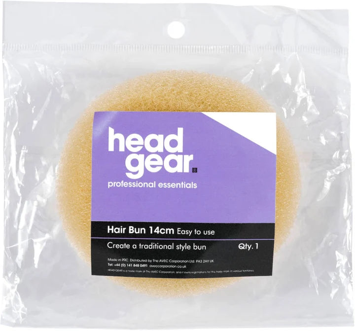 HEAD GEAR BUN RING LARGE 14CM-BLONDE