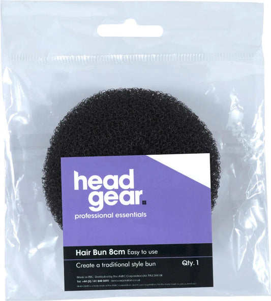 HEAD GEAR BUN RING SMALL 8CM-BLACK