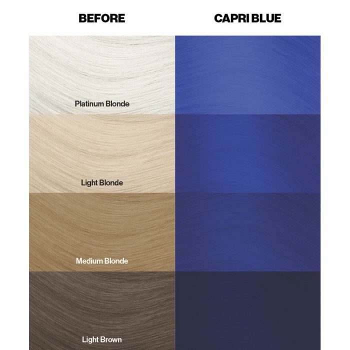 Capri Blue  Semi-Permanent Electric Blue Hair Dye
