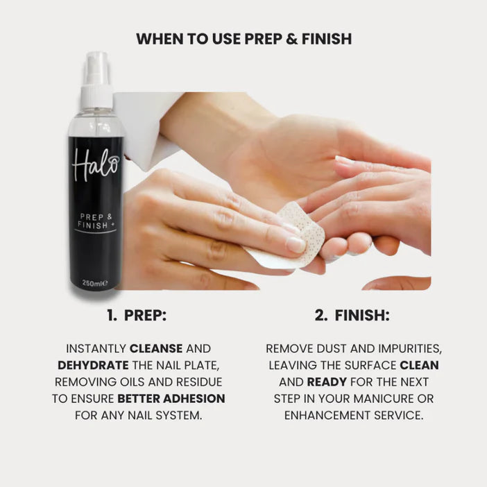 HALO PREP & FINISH 2 IN 1 250ML