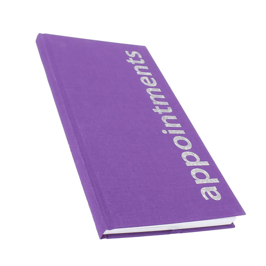 AGENDA 3 COLUMN ASSISTANT APPOINTMENT BOOK-PURPLE