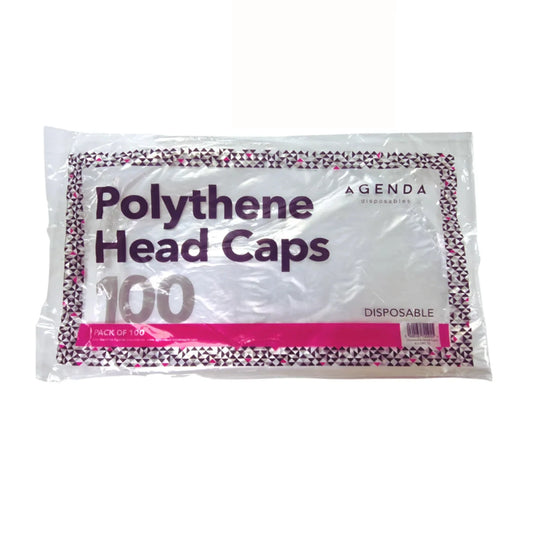 AGENDA DISPOSABLE POLYTHENE HEADCAPS-DISPOSABLE 100