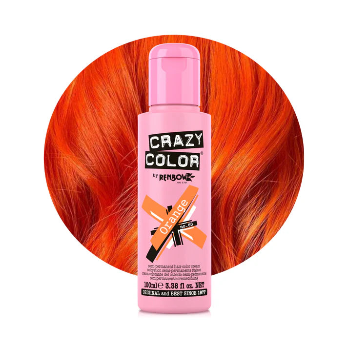 Crazy Color Orange Semi-Permanent Hair Dye