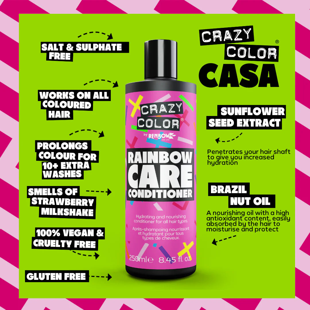 Crazy Color Rainbow Care Conditioner 250ML SALT & SULPHATE FREE