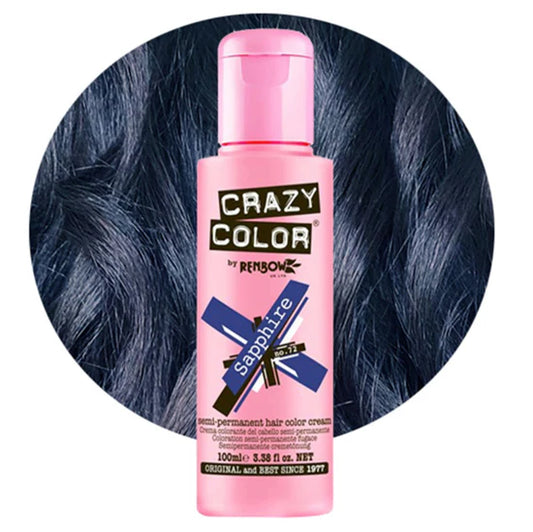 Crazy Color Sapphire Semi-Permanent Royal Blue Hair Dye