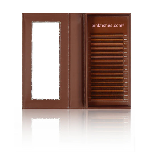 PINKFISHES DARK BROWN PRE-MADE ANGEL LASHES -D MIX