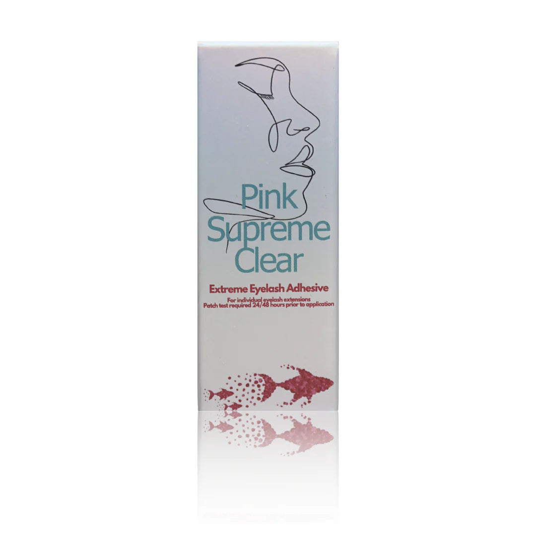 PINKFISHES PINK SUPREME CLEAR 5G EXTREME EYELASH GLUE/ADHESIVE