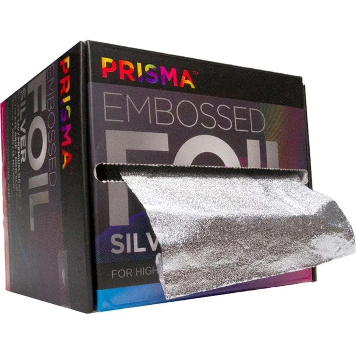 PRISMA EMBOSSED WIDE FOIL SILVER-120MMx100MM