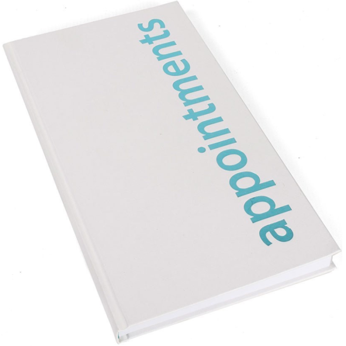 AGENDA 3 COLUMN APPOINTMENT BOOK-WHITE