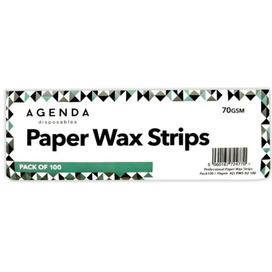 AGENDA WHITE PAPER WAX STRIPS (100)