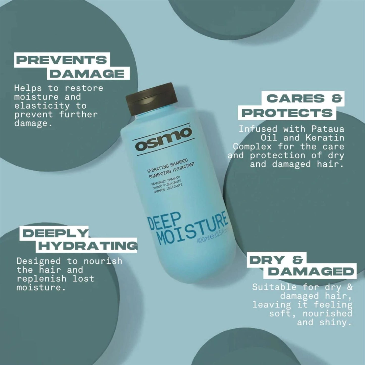 OSMO DEEP MOISTURE SHAMPOO 400ML