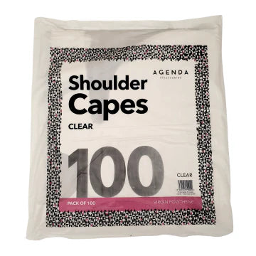 AGENDA DISPOSABLE SHOULDER CAPES CLEAR (100)